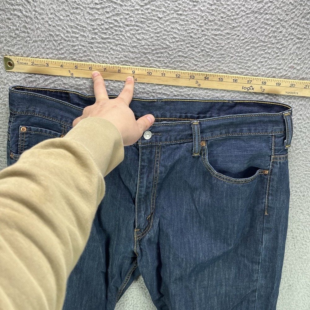 Levi's Jeans Mens 40x32 Blue 569 Loose Straight Fit Dark Wash 100% Cotton Denim - Picture 8 of 14